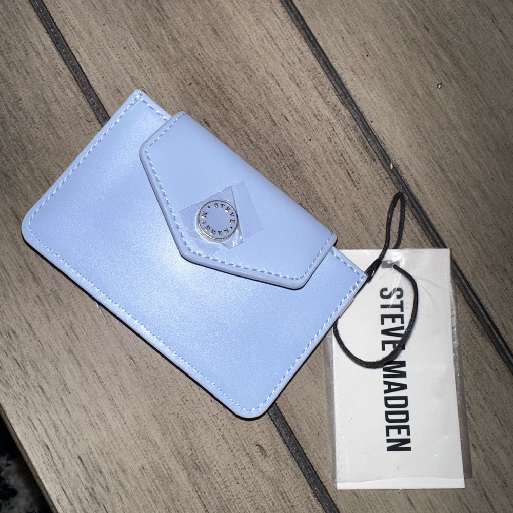 Steve Madden Pastel Blue Card Wallet Phone Case